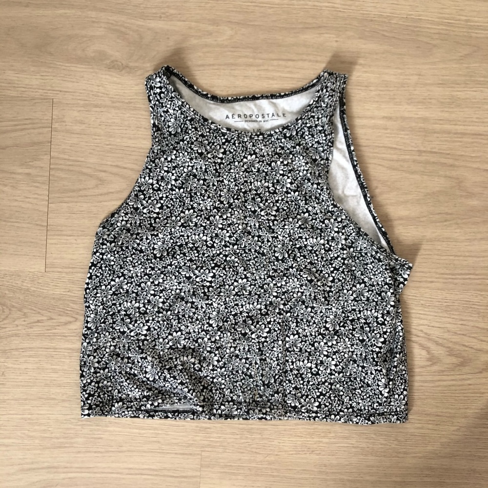 Cropped Floral Tank